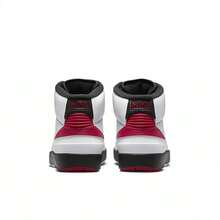 Nike Air Jordan 2 Retro (GS) Youth Fashion Basketball Shoes - White Black Red - View 5