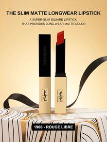 Yves Saint Laurent Yves Rouge Pur Couture 纤细皮革哑光唇膏 - 0.08 盎司/2.2 克 #1966 - #1966 - 查看 2