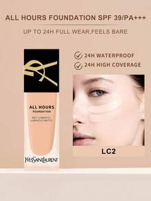 Yves Saint Laurent Yves All Hours 粉底液 - 全效遮瑕，光泽哑光妆效，持久持妆，SPF 20 - #LC1 #LC2 #LN1 - 0.84 液体盎司/25毫升（随机版本） - LC2 - 查看 1