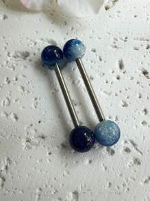 2025 Latest Colorful Tongue Ring With Glitter Sequins, Cute Multi-Color Options For Women, Students And Party Wear