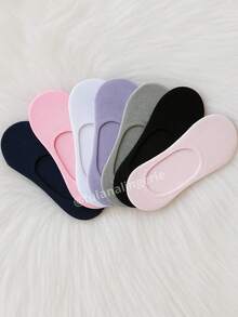 Kit 4 Pairs Of Invisible Socks Unisex Comfortable Slippers - Invisible - 彩色 - 查看 2