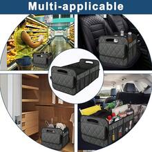 New  Car Trunk Organzier For Suv,Car Organziers And Storage With 6 Big Pocket,Car Accessories For Women/Men 50L Waterproof Polyester Trunk Organzier For Car/SUV/Minivan/Truck(Medium,Charcoal) - 木炭 - 查看 6