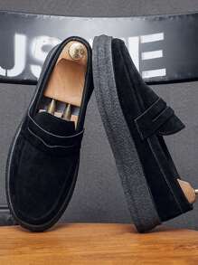 Men's Casual Canvas Slip-On Loafer Shoes, Comfortable Lightweight Low-Top Casual Moccasins, Suitable For All Seasons