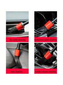 Kit 5 Automotive Brushes For Detailing Internal And External Cleaning - Multicolor - View 8