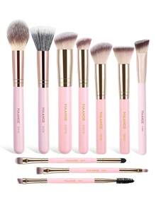 MAANGE 7pcs/8pcs/10pcs/20pcs Makeup Brush Set With Blush Brush Foundation Brush Eyeshadow Brush Eyelash Brush Eyebrow Brush Lip Brush Contour Brush Loose Powder Brush Concealer Brush Makeup Tools,Brush Set,Makeup Brush Kit,Make Up Brush Set,Make Up Set Complete,Makeup Brush Set,Complete Makeup Kit,Brush Kit,Brushes Makeup Set,Makeup Gift Set,Set - Pink - View 14