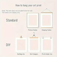 1pc Unframed Coastal Sunset Canvas Print Posters - Pink Beach Scenery With Sailboat, Modern Wall Arts For Living Room, Bedroom, Office, Waterproof, Perfect Gift And Decoration, Bedroom Wall Arts | Sunset Beach Scene | Art Wall Hanging, Beach Theme Decor - Multicolor - View 11