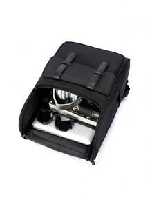 Men's Business Computer Backpack Carry On Backpack Travel Backpacks Flight Approved Large Capacity Nylon Fabric Waterproof Hiking Backpack Outdoor Computer Backpack For Travel Camping Hiking For Men And Women Gift For Daughter Friend Travel Accessories Unisex Business Functional Backpack Computer Bag Luggage Strap Design For Back To School For College Business Outdoor