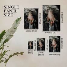 1pc Framed Canvas Wall Art, Victorian Decor Woman Sword Print, Moody Victorian Wall Art Decor, Woman With Sword Art Print, Dark Moody Antique Canvas Poster Painting Wall Decor, Ideal Gift For Bedroom Living Room Hallway Dorm, Ready To Hang - Nhiều màu - Xem 7