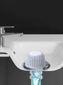 Collapsible Drain Cover Protector For Shower, Bathtub And Sink: Plastic Hair Catcher Strainer, Suitable For Flip-Up And Regular Drains - Multicolor - View 2