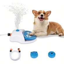 1pc New Design Pet Outdoor Foot Pedal Automatic Water Dispenser, Outdoor Dog Playing Foot Operated Water Sprinkler