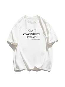 200g Pure Cotton T-Shirt 2025 Summer Ladies New Short Sleeve Pure Cotton Holiday Pattern Short Sleeve Round Neck Couple Wear Small Shirt Tops - 白色 - 查看 3