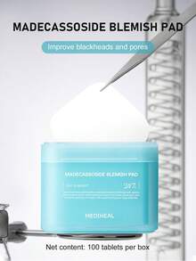 Mediheal 保湿化妆棉 舒缓、修复、补水、保湿、清洁、提亮 100 片 - 積雪草淨透棉片 - 查看 1