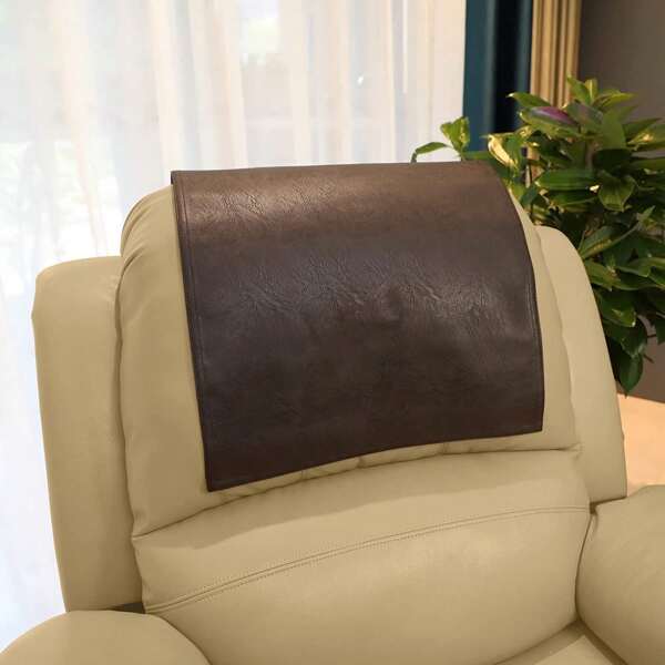 Sofa Slipcover For Summer, Chaise Lounge Headrest Protective Cover, PU Leather Headrest Cushion Cover For Sofa Seat