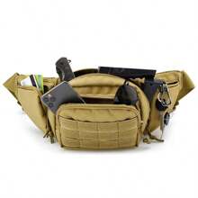 Men Waist Fanny Pack Belt Bag Motorcycle Rider Sports Climb Camping Nylon Male Tool Sling Chest Hip Bum Bag Gear