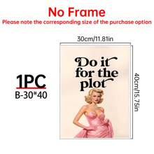 1PC Girl Room Decor, Wall Art, Bedroom Decor, Funny Wall Art, Retro Vintage Posters, Wall Decor Posters, Wall Canvas Decor, Ideal Gifts For Hallway Bedrooms And Living Rooms Birthday Graduation