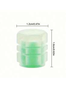 4pieces Set Of Luminous Tire Valve Covers For Cars, Bicycles, And Motorcycles - Hexagonal, Durable ABS Material, Perfect Fit, Bright Colors (Red, Blue, Green, Pink) - Enhances Visibility And Safety At Night, Car Tire Valve Covers