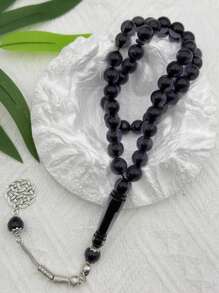 Cuentas musulmanas de oración de acrílico de 10 mm, 45 piezas, brazalete hecho a mano de estilo árabe de Oriente Medio
