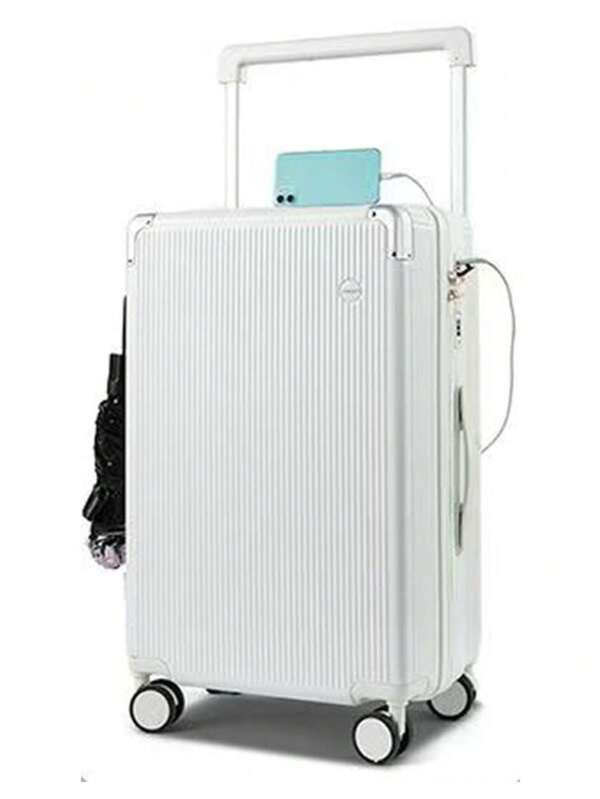 New Wide-Handle Large Capacity Fashionable Password Multi-Function Trolley Suitcase, Durable Big Capacity Luggage With Laptop Pocket, Swivel Wheels, And TSA Lock, Suitable For Business Trip, Men And Women, Great Gift, Travel Accessories Bag For School School Accessories School Stuff