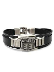 1 pièce Bracelet en acier inoxydable plaqué or 18 carats à la mode pour hommes, réglable, cadeau de fête
