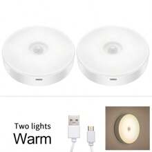 6 pezzi/3 pezzi/2 pezzi/1 pezzo Luce da parete senza fili a sensore di movimento a LED, luce notturna ricaricabile con accensione/spegnimento automatico, adatta per cucina, camera da letto, sala, corridoio, bagno, decorazione della stanza