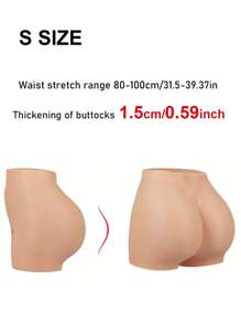 Panty moldeador de glúteos con relleno de silicona, efecto levantador de glúteos, sin costuras, efecto natural, para hombres y mujeres, grueso, sexy, ropa interior moldeadora que aprieta el Body