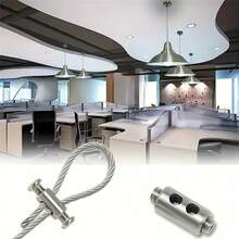 16/32Pcs Iron Wire Rope Cable Clamps, Lock Clip With End Screw Stopper, Wire Rope Clamps Durable Metal Sling Tools For Gardening, Camping