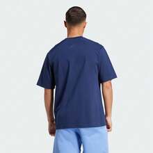 Adidas Camiseta de manga corta con estampado del logo DOG FTBALL para hombres, cuello de pico de punto JL9236 - Azul - Ver 4