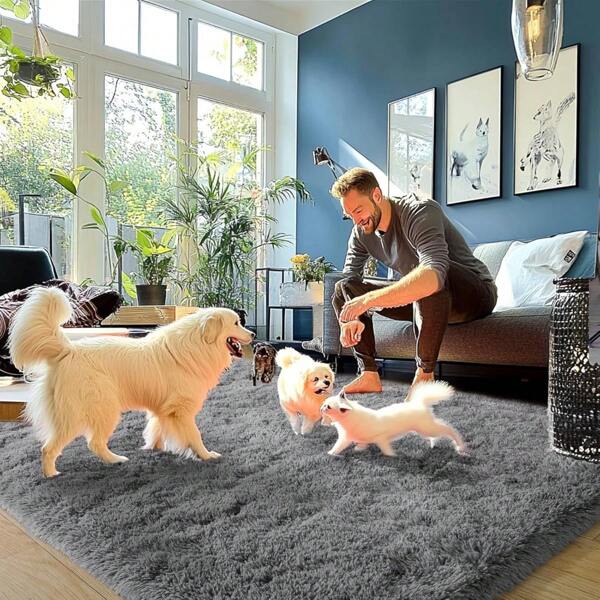 Washable Dog Mat, Cat Litter Anti-Carry-Out Mat, Non-Slip Dog Mat, Strong Urine Absorption, Reusable Puppy Urine Mat, For Delivery, Potty, Training, Game Mat, Plush,.