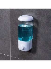 1 pièce Distributeur de savon mural, style squeeze Distributeur de cosmétiques eau/shampooing/désinfectant liquide, Bouteille de shampooing, Récipient de savon liquide mural d'hôtel