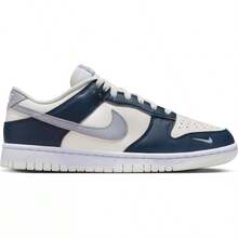 Nike 耐克 Dunk Low - 帆白/白色/海軍藍/狼 - 查看 1