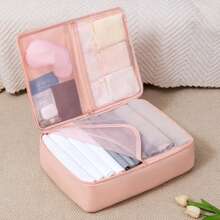 1/2pcs Three-In-One Travel Clothing Storage Bag, Underwear Storage Bag, Portable Packaging And Luggage Storage Packing Cubes Luggage Packing Organizers For Travel Accessories Bag For School School Accessories School Stuff