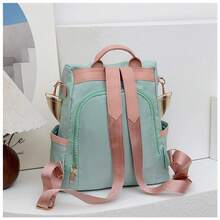 Bolsa mochila feminina da moda de Poliéster à prova d'água - Bege - Visão 4