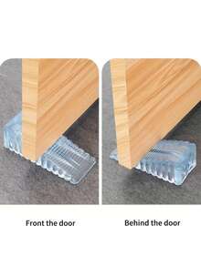 قطعتان من موقف الباب الشفاف، وسادة إيقاف غير انزلاقية، حاجز تصادم. مناسبة لمختلف المناسبات، بما في ذلك غرفة المعيشة والمطبخ والنوم والفندق والحمام والشقة، مثالية للمنزل والمكتب، وأيضًا أفضل هدية لعيد الميلاد والتخرج ومناسبات أخرى. - متعدد الألوان - مشاهدة 7
