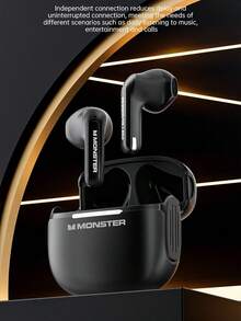 Monster GT15 TWS 耳机游戏立体声耳机带麦克风 HiFi 立体声触控耳塞 - 均碼 - 查看 11