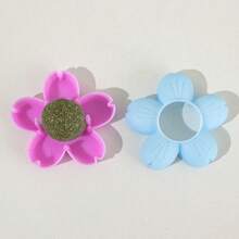 Suministros para mascotas Juguetes con forma de flor con hierba gatera para gatos, juguete para morder para aliviar el aburrimiento y el rechinamiento de dientes