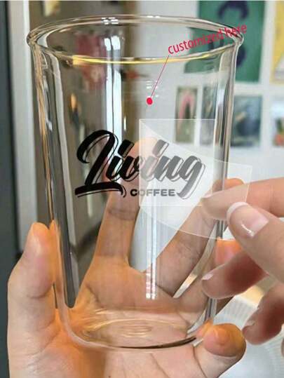 50pcs Multi-Spec Size Personalized Crystal Name Custom UV Transfer Stickers Waterproof, Can Be Used As A Mark Of Personal Items (Water Cups, Tableware, Drinkware, Bags, Stationery, Etc.),Graphic Print