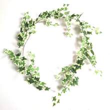 1pc DIY Creative Evergreen Ivy Green Leaves Vines, Home Window Display Wall Hanging Decor Artificial Green Vines, Wedding Arch Backdrop Decor, Outdoor Garden Fence Pipe Decor, Wedding Party Holiday Celebration Artificial Plant Green Vines Decor - Multicolor - View 10