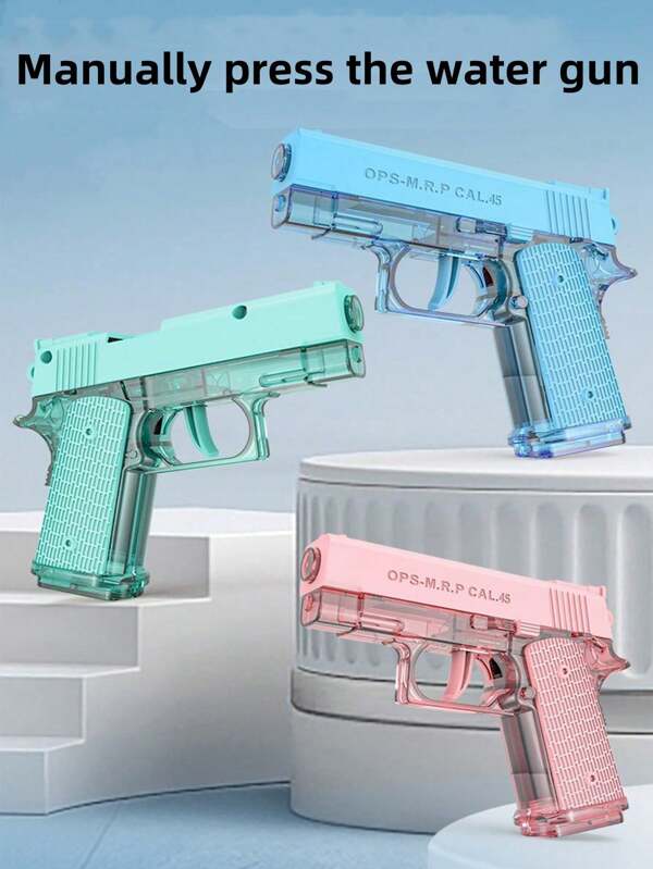 1 pieza Pistola de agua 1911 con carga automática, disparo manual continuo y alcance ultrarrojo, pistola de agua para verano y diversión al aire libre, juguete de pistola de agua para parques de atracciones, diversión en la playa y regalos de vacaciones