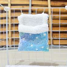 Single Selling, Soft And Comfortable, Breathable And Sturdy, Metal Hook Hanging Design, Exquisite Workmanship, Healing Color, Elegant Pet Sleeping Bag And Hanging Nest, Suitable For Use In Pet Cages, Suitable For Small Pets Such As Golden Bears, Hamsters, Chipmunks, Sugar Gliders, Flying Squirrels, And Small Bird Pets