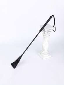 1 件 PU 皮革马鞭，柔软马术鞭，带防滑编织手柄和腕带，马术训练配件