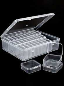 1 Set mit 12/15/20/30 Stücke (2.17in) transparenten Kunststoffaufbewahrungsboxen - geeignet für Perlen, Schmuck und Bastelbedarf - langanhaltend Aufbewahrungslösung, perfektes kleines Geschenk für sich selbst, Studenten, Freunde und Geliebte, Schmuckbox für Frauen Aufbewahrungsorganizer, Reiseaccessoires, Rückkehr zur Schule