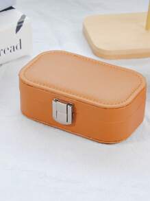 Rectangular Jewelry Organizer, Earrings, Necklace, Ring Portable Storage, Jewelry Storage Box,Transparent Plastic 3.5cm/1.38in Mini Jewelry Box,Portable Dust-Proof Box, Suitable For Travel And Outings, Ideal For Bffs, Girlfriend And Mom. For Women Storage Organizer Travel Essentials Gift Back To School