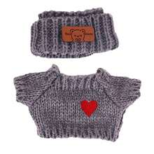 圣诞礼物（仅衣服）]第一代/第二代盲盒拉布拉布派对娃娃衣服，拉布拉布爱心毛衣，熊标志帽子（不含娃娃） - 彩色 - 查看 8