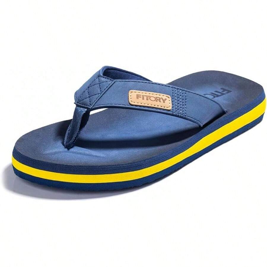 FITORY Men's Flip-Flops, Thongs Sandals Comfort Slippers For Beach