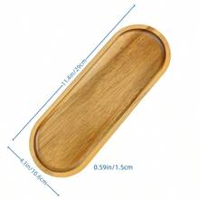 天然相思木木制托盘，适用于餐点、奶酪板、寿司、甜点、婚礼、派对、厨房装饰托盘、多功能小吃托盘，适合感恩节、圣诞节、母亲节和其他节日派对使用 - 咖啡棕 - 查看 9