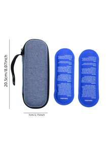 Insulin Cooling Bag, Portable Diabetes Medicine Cooler Bag With Blue Snowflake Design, Lightweight And Durable, Suitable For Outdoor Camping, Traveling, And Diabetes Patients - A Great Gift For Any Occasion Summer Cooling,Beach,Travel