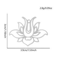 2pcs Fashionable 304 Stainless Steel Gold/Silver Plant & Flower Pattern Pendant, Vacuum Electroplated Durable Craft, Suitable For Necklace, Earrings, DIY Jewelry Making