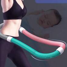 Exercise Hoop With Soft Spring For Fitness, Women Slim Waist, Adult Weight Loss Hoop, Foldable, Ab Trainer, Not Hurt Waist
