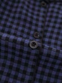 Plaid Lounge Set, Adorable Turndown Collar Button Up Top And Long Pants, Ladies Sleepwear And Loungewear, Fall Winter Clothes