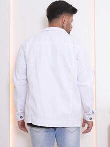 Men's Denim Jacket Men's Denim Jacket With Pockets - 白色新品 - 查看 2